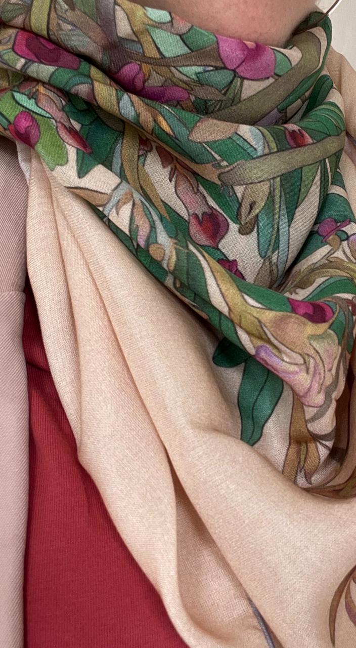 Dhafra (Tephrosia) - Scarf - Silk & Modal Blend